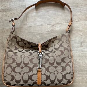 Coach Brown Signature Shoulder Bag